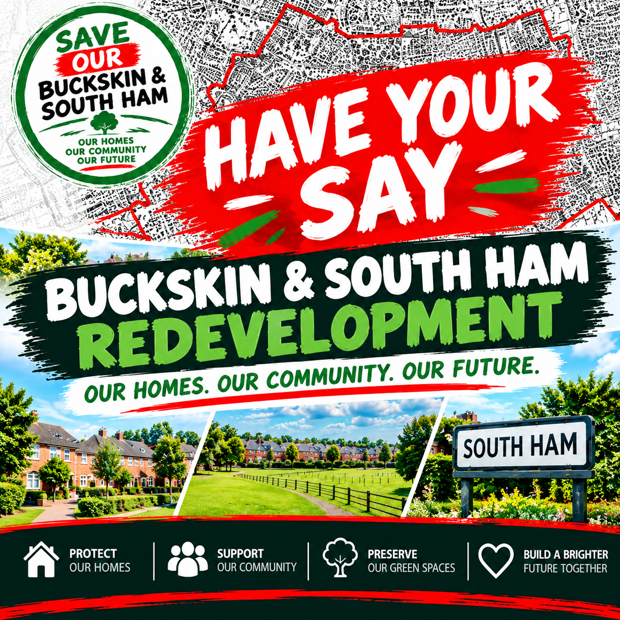 Basingstoke Redevelopment Awareness Poster